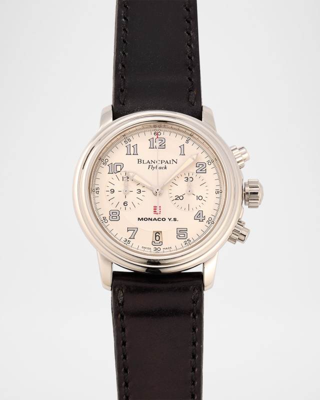 Blancpain Stainless Steel Leman Flyback Chronograph Monaco Edition 38mm Vintage 2000s Watch